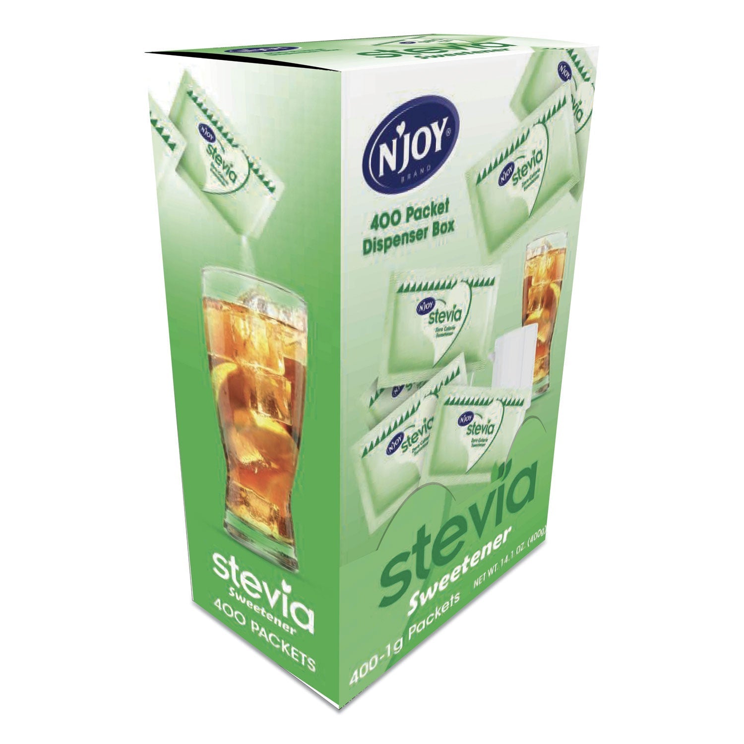 N'Joy Stevia Artificial Sweetener, 0.04 oz Packet, 400/Box