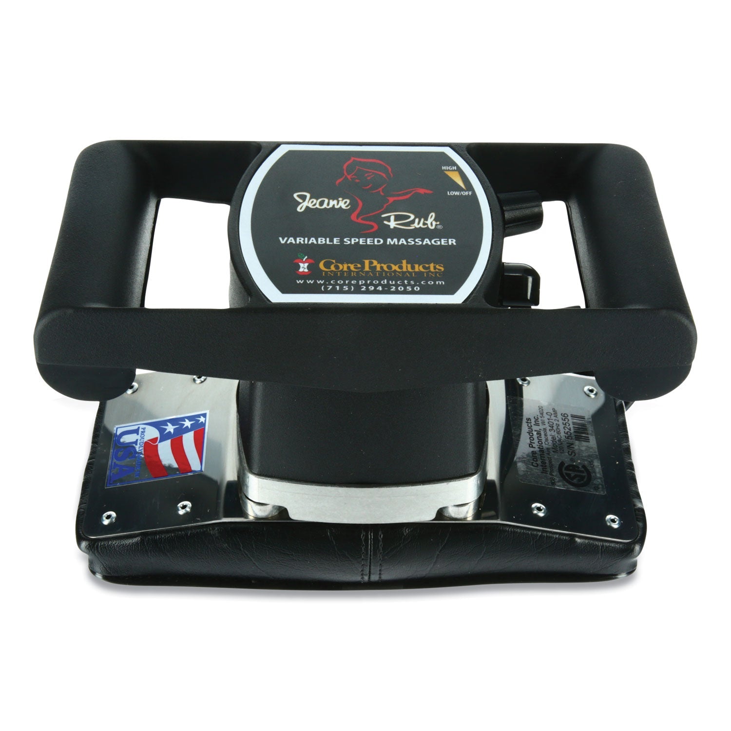 Jeanie Rub® Jeanie Rub Massagers, 3 X 3 X 24, 1400 To 4600 Rpm, Red/black - Bloom Skins