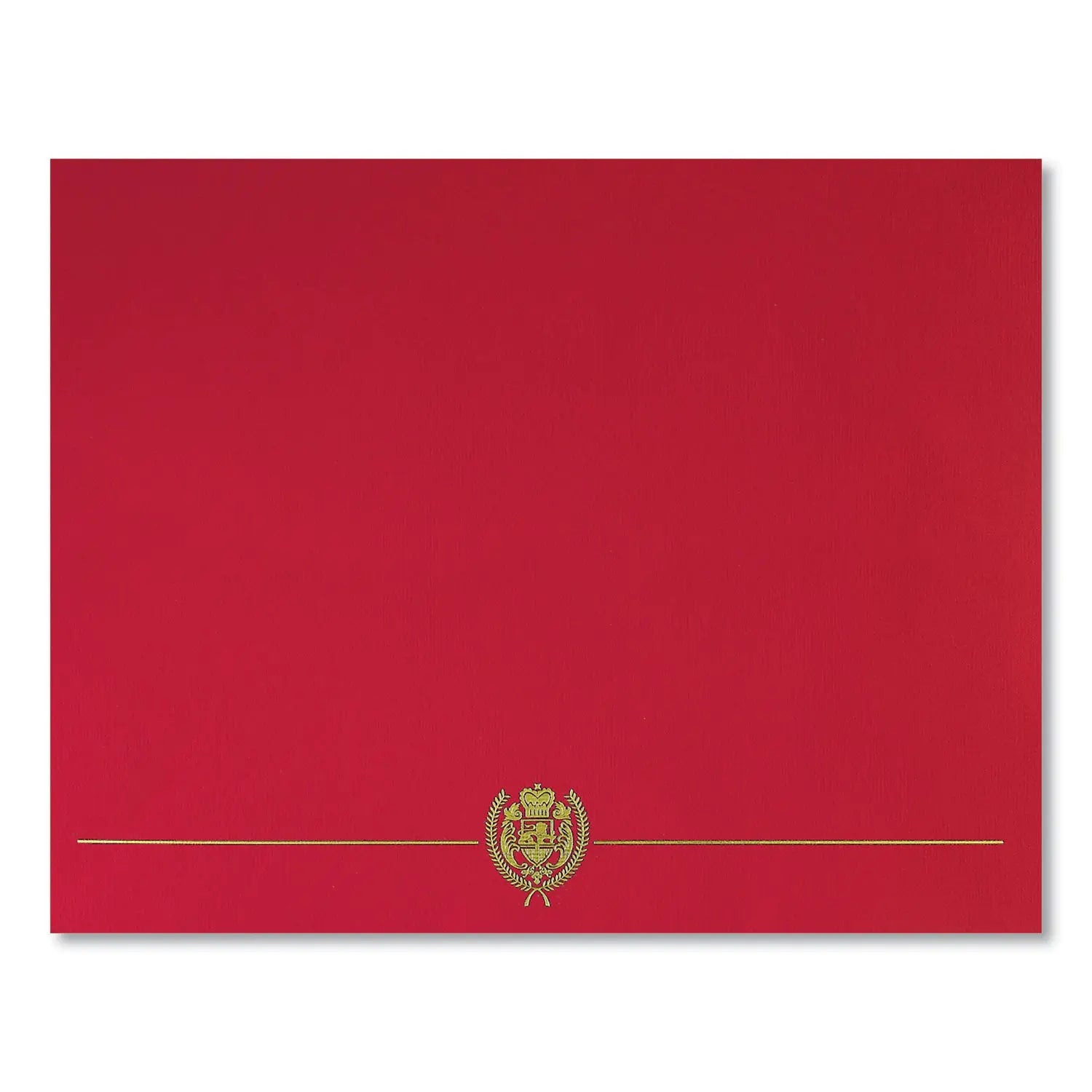 Great Papers!® Classic Crest Certificate Covers, 9.38 X 12, Red, 5/pack