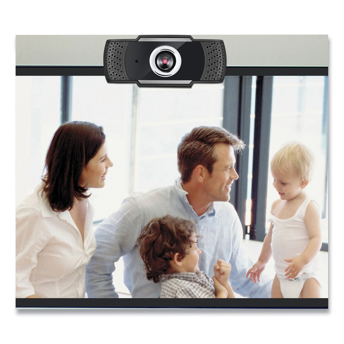 Adesso Cybertrack H4 1080p Hd Usb Manual Focus Webcam With Microphone, 1920 Pixels X 1080 Pixels, 2.1 Mpixels, Black