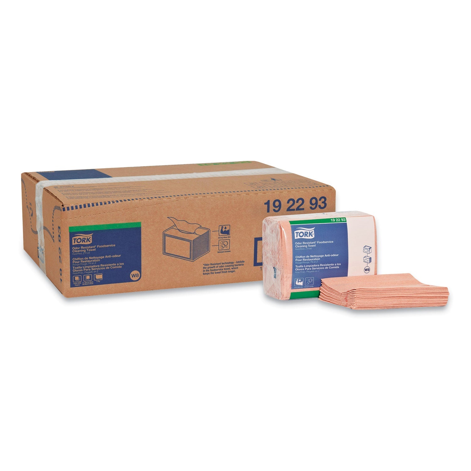 Tork® Small Pack Foodservice Cloth | Red