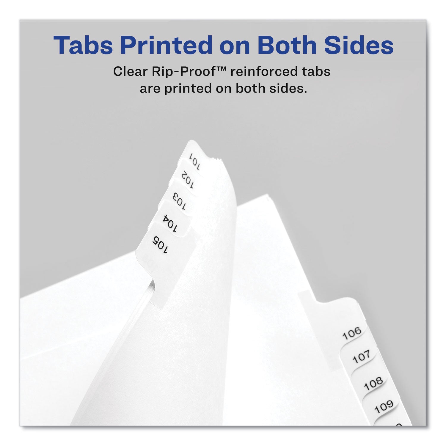 Avery® Preprinted Legal Exhibit Side Tab Index Dividers, Allstate Style, 26-Tab, A To Z, 11 X 8.5, White, 1 Set, (1700)