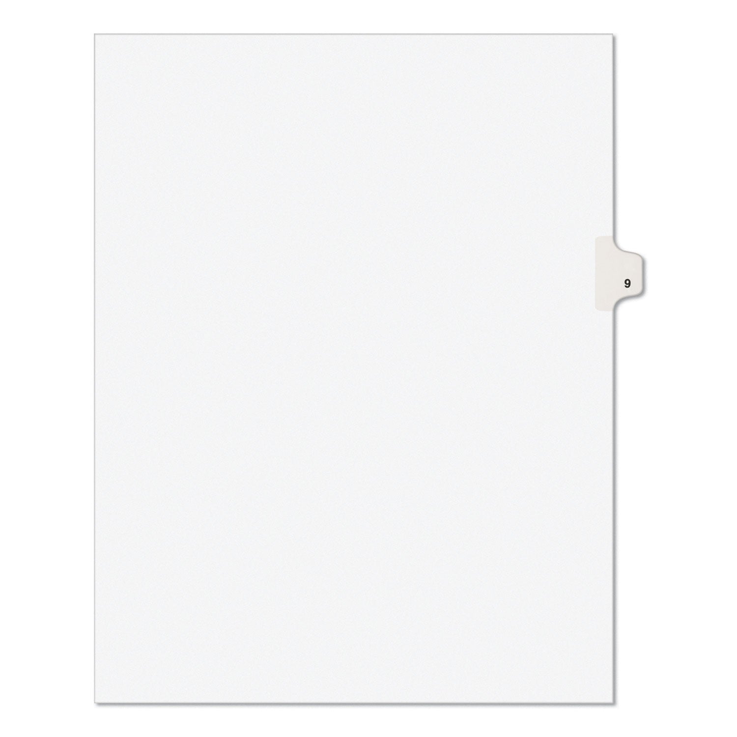 Preprinted Legal Exhibit Side Tab Dividers | 10-Tab