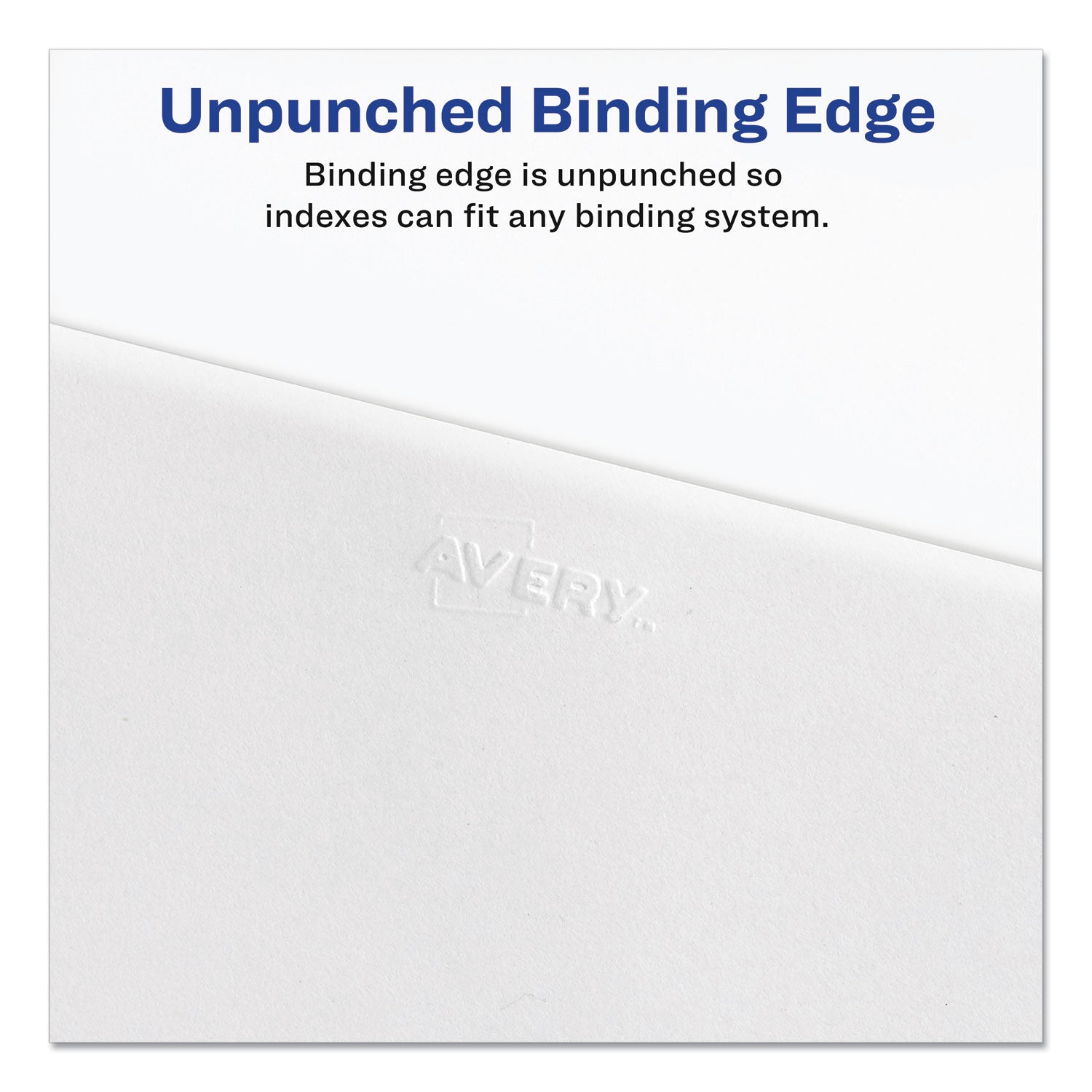 Avery® Preprinted Legal Exhibit Side Tab Index Dividers, Avery Style, 27-Tab, A To Z, 11 X 8.5, White, 1 Set