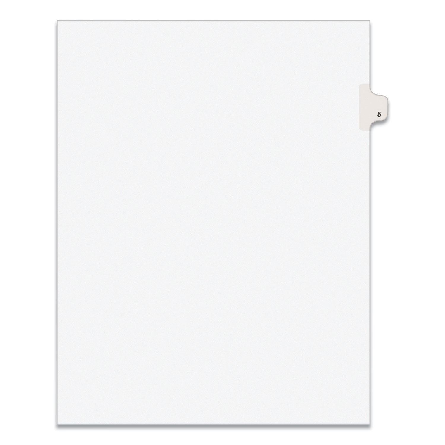 Preprinted Legal Exhibit Side Tab Dividers | 10-Tab