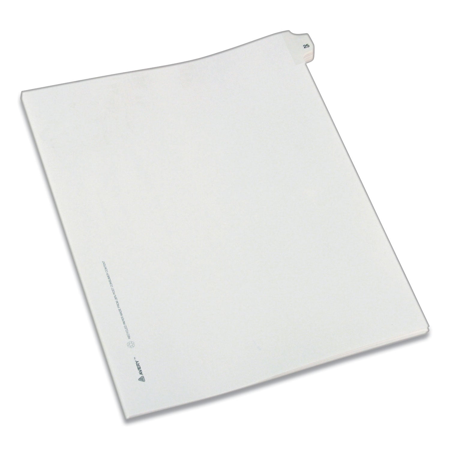 Legal Exhibit Dividers | 10-Tab, No. 25