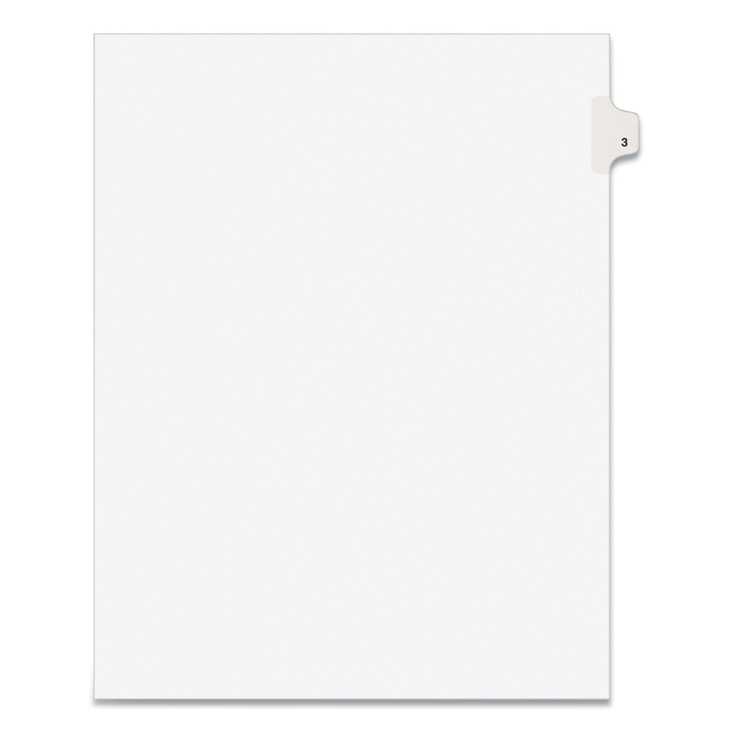 Preprinted Legal Exhibit Side Tab Dividers | 10-Tab