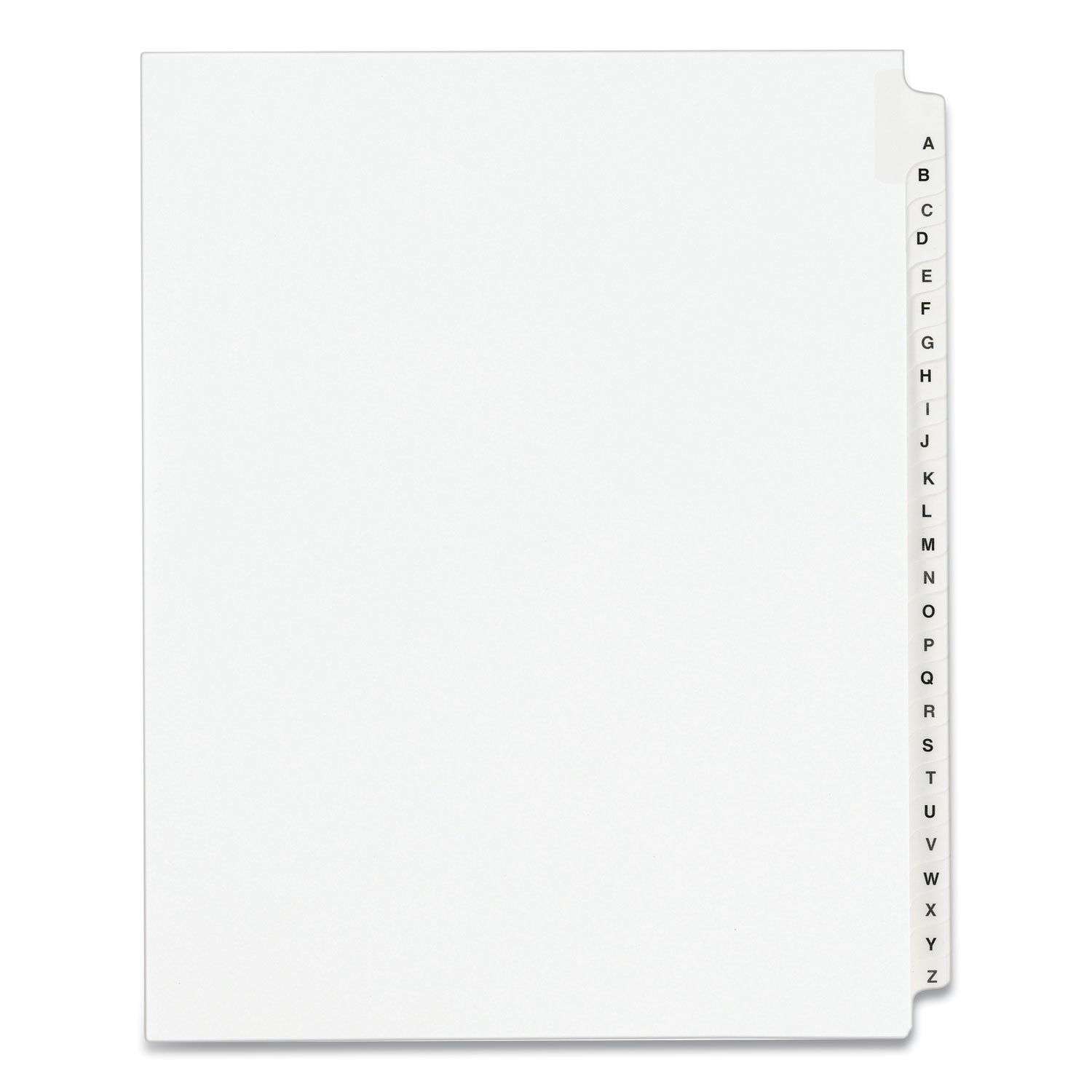 Preprinted Legal Exhibit Side Tab Dividers | A-Z