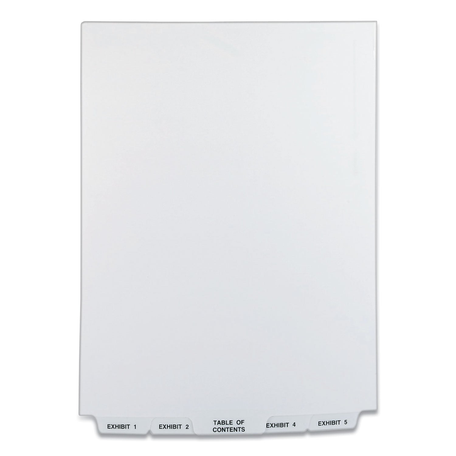 Preprinted Legal Exhibit Bottom Tab Dividers | 25-Tab