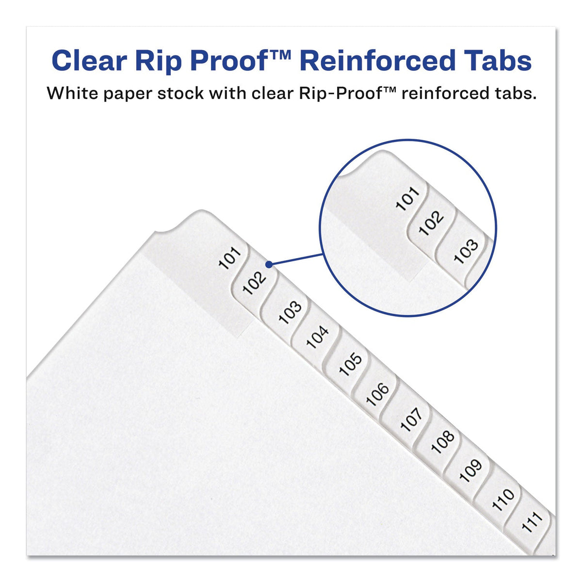 Avery® Preprinted Legal Exhibit Side Tab Index Dividers, Allstate Style, 10-Tab, I To X, 11 X 8.5, White, 1 Set