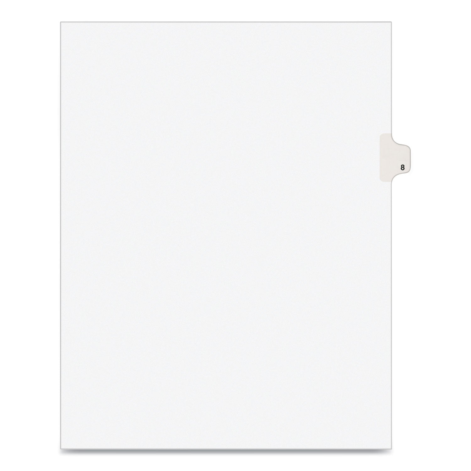 Preprinted Legal Exhibit Side Tab Dividers | 10-Tab