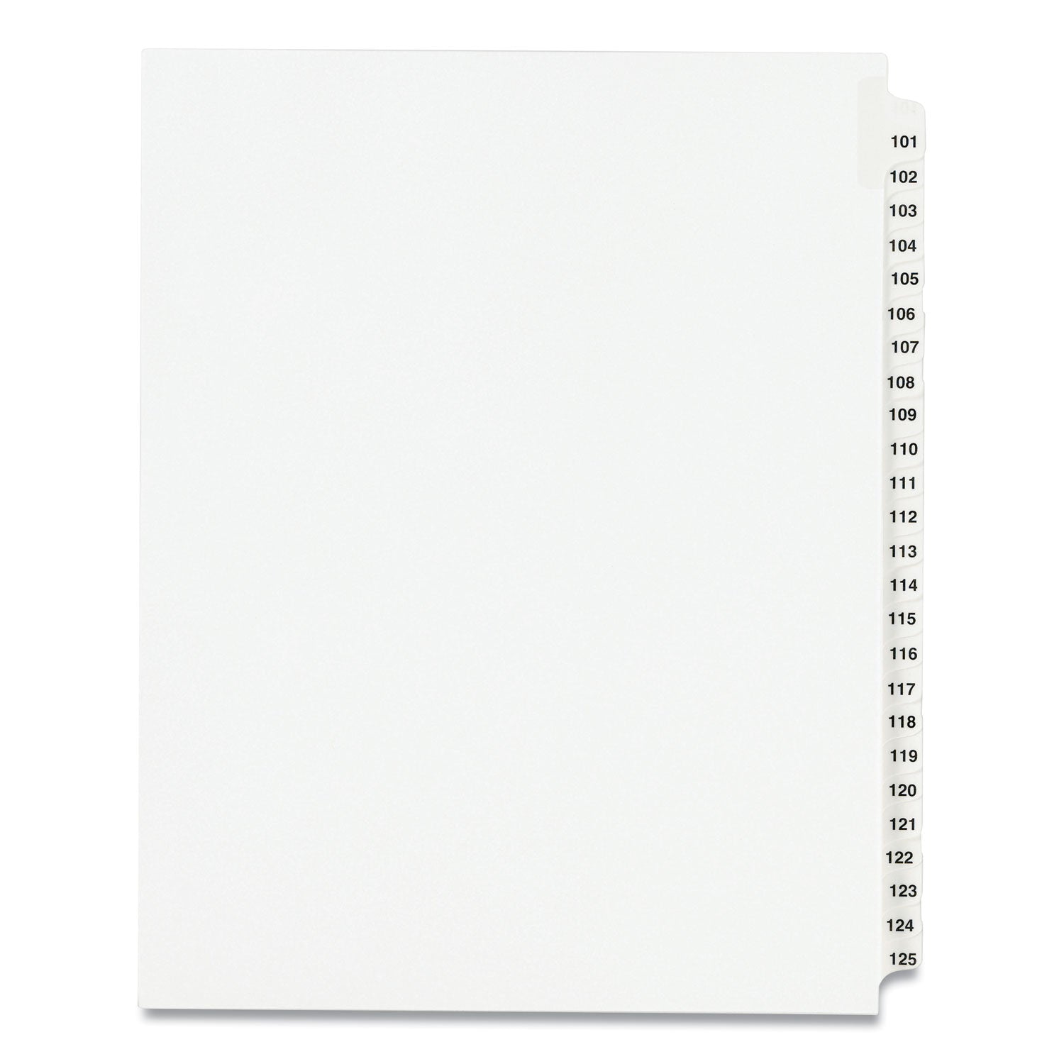 Legal Exhibit Dividers | Tabs 101-125 | Avery®