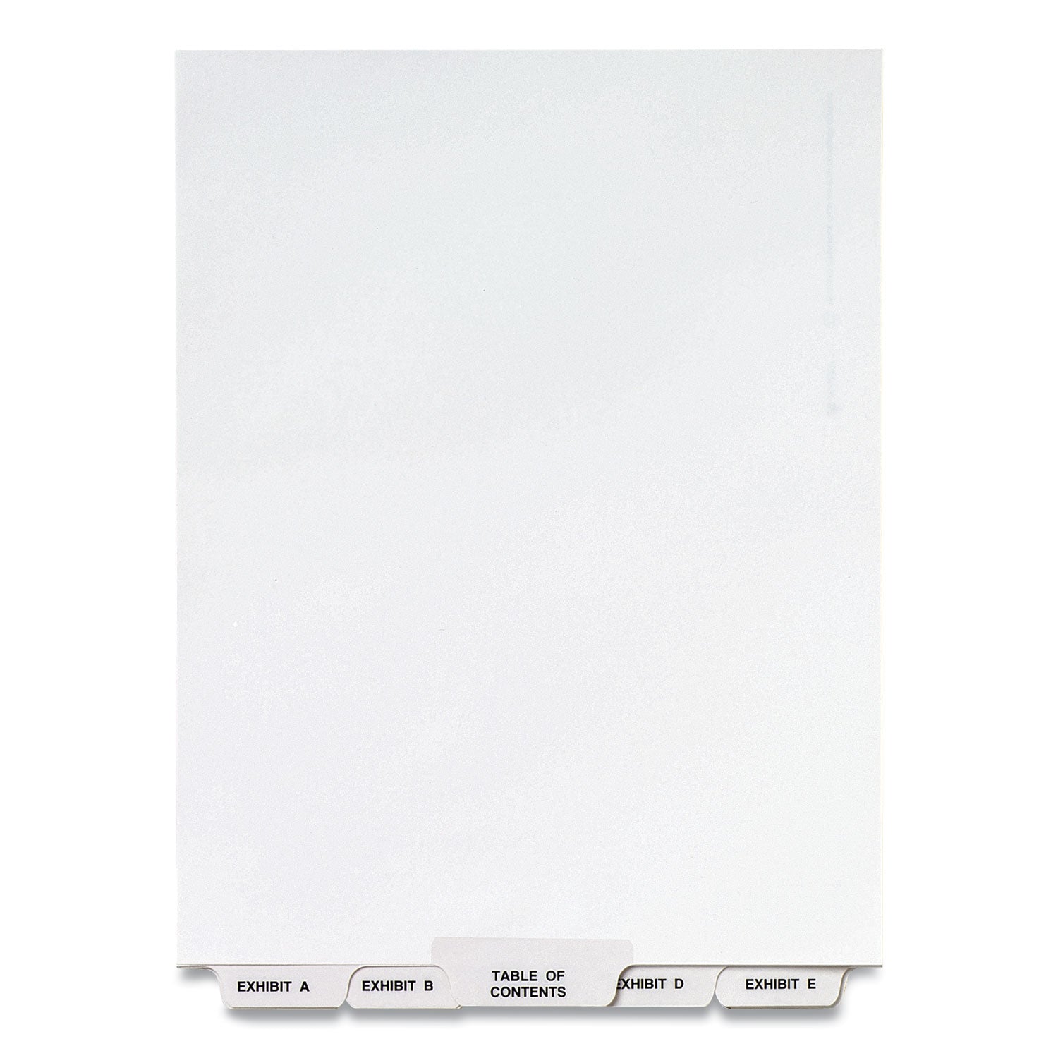 Avery® Preprinted Legal Exhibit Bottom Tab Index Dividers, Avery Style, 27-Tab, Exhibit A To Exhibit Z, 11 X 8.5, White, 1 Set