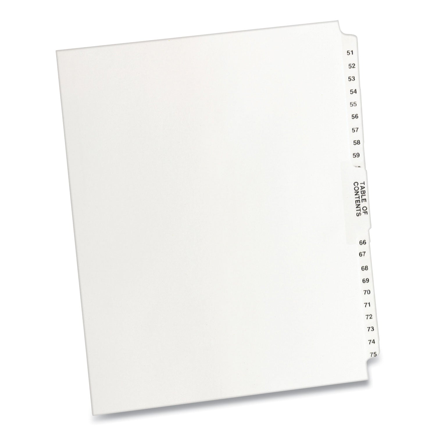 Preprinted Legal Exhibit Side Tab Dividers | 26-Tab