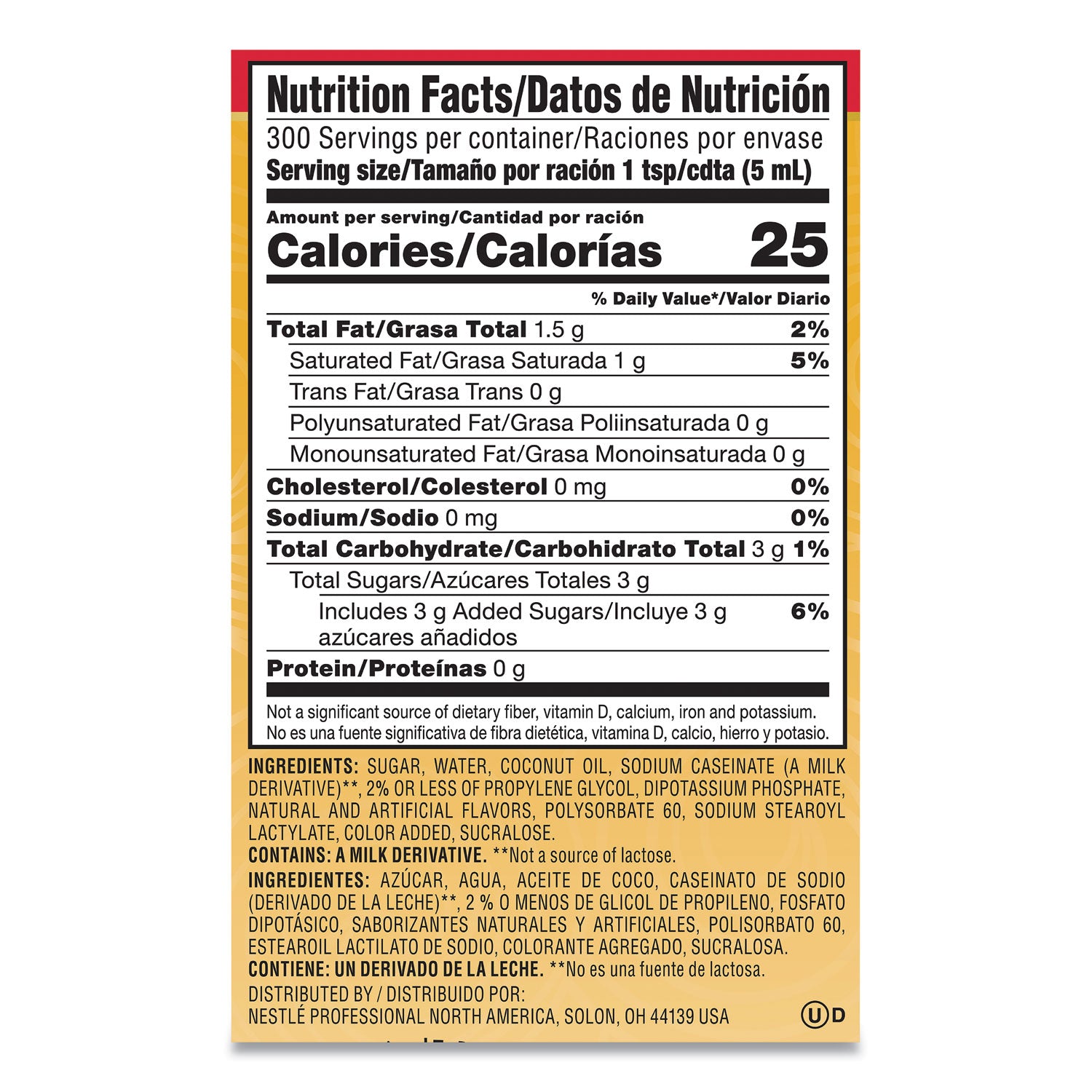 Coffee mate® Liquid Coffee Creamer, Hazelnut, 1.5 L Pump Bottle