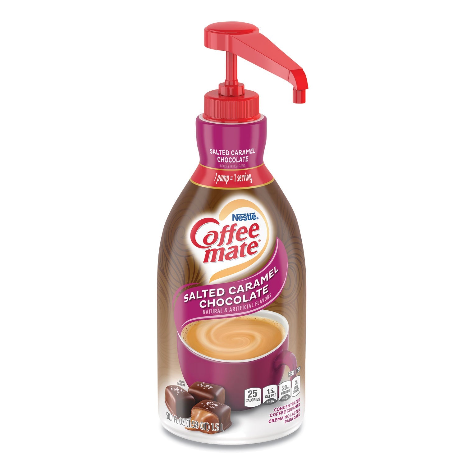Coffee mate Liquid Creamer Pump Bottle | Salted Caramel