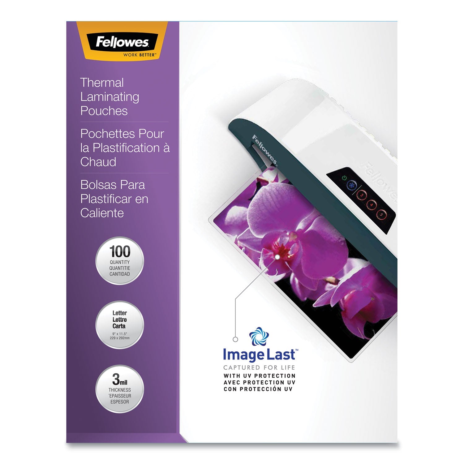 Fellowes Imagelast Laminating Pouches | 3 Mil