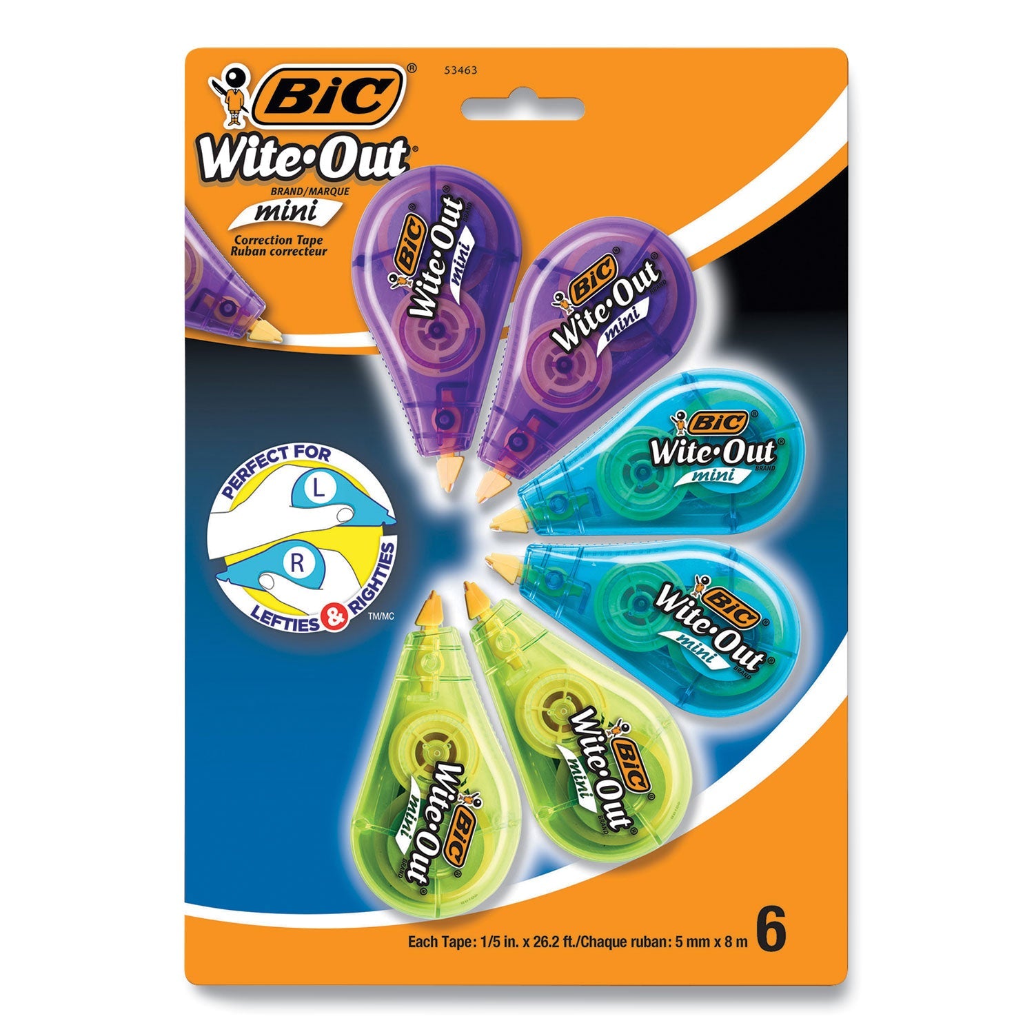 Mini Correction Tape | 6-Pack, BIC® Wite-Out Brand