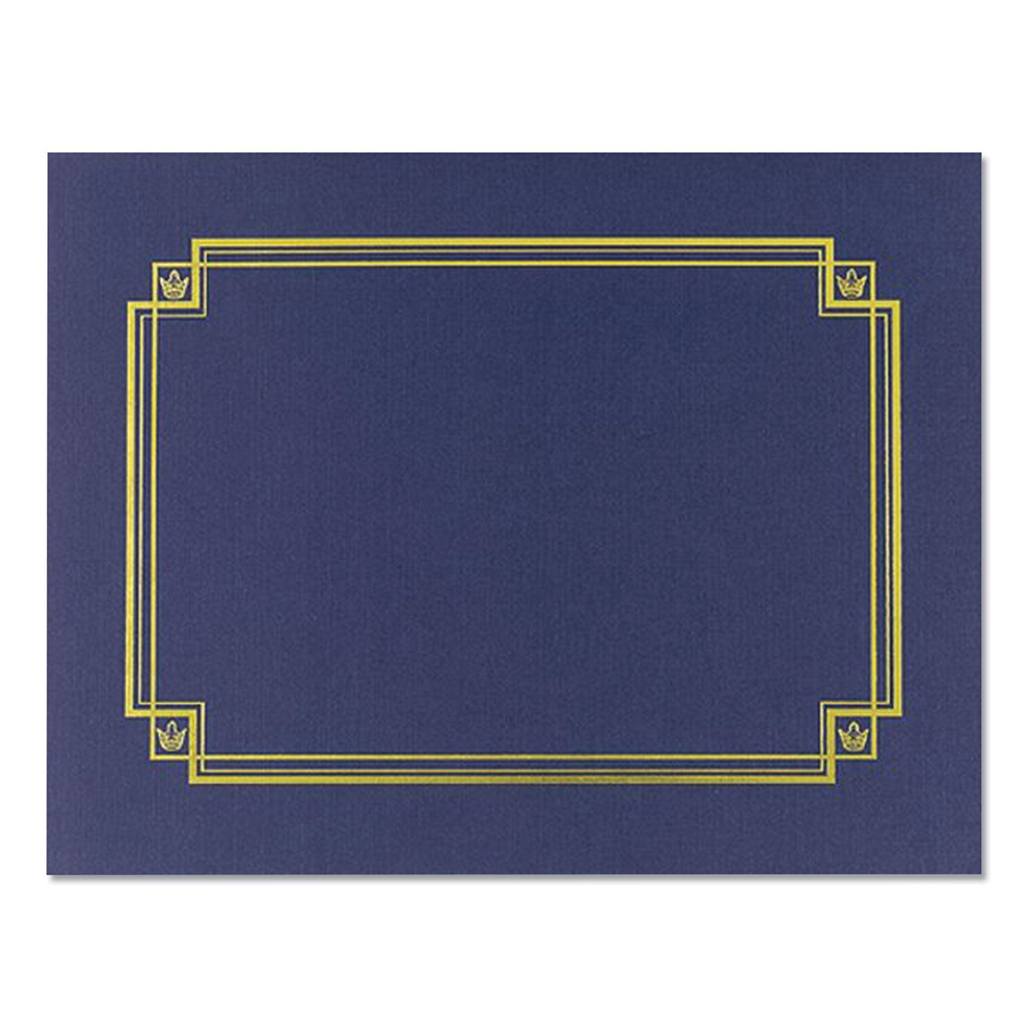 Great Papers!® Premium Textured Certificate Holder, 12.65 X 9.75, Navy, 3/pack