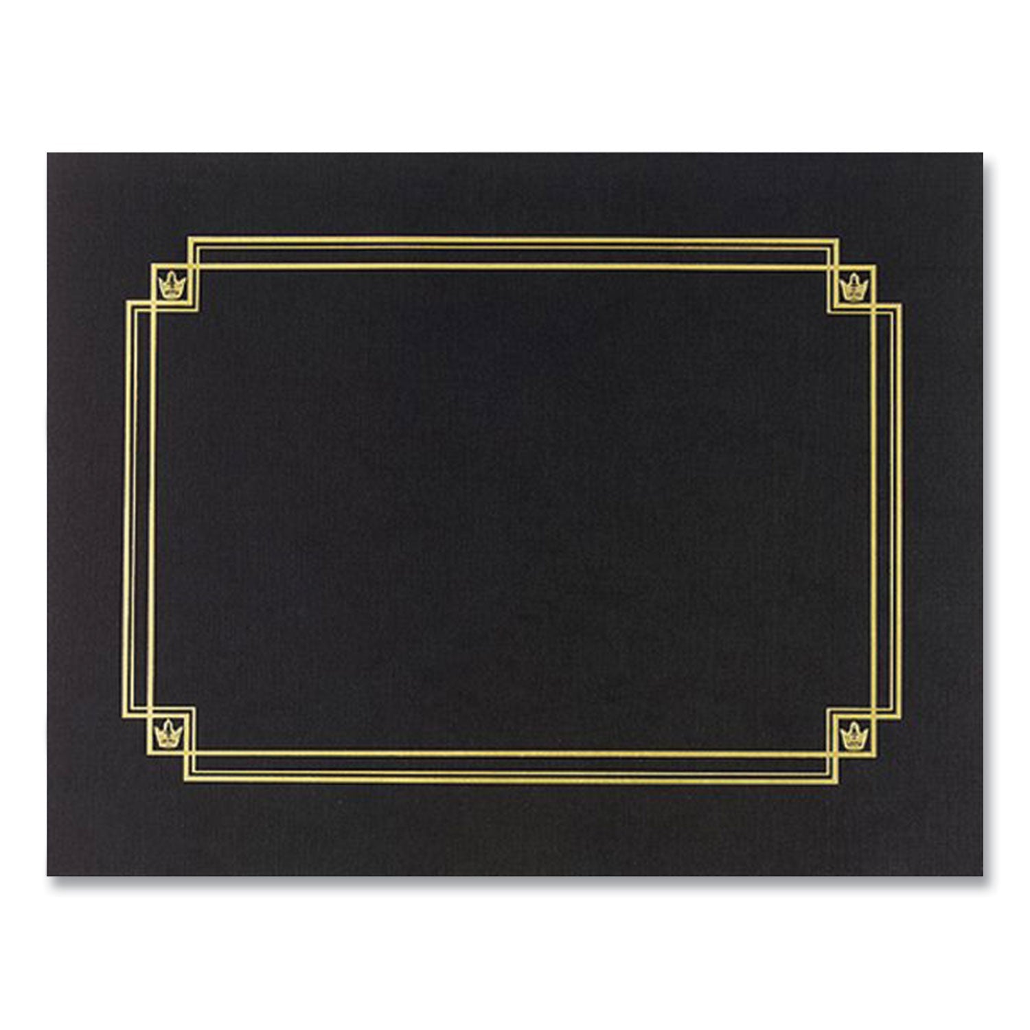 Great Papers!® Premium Textured Certificate Holder, 12.65 X 9.75, Black, 3/pack