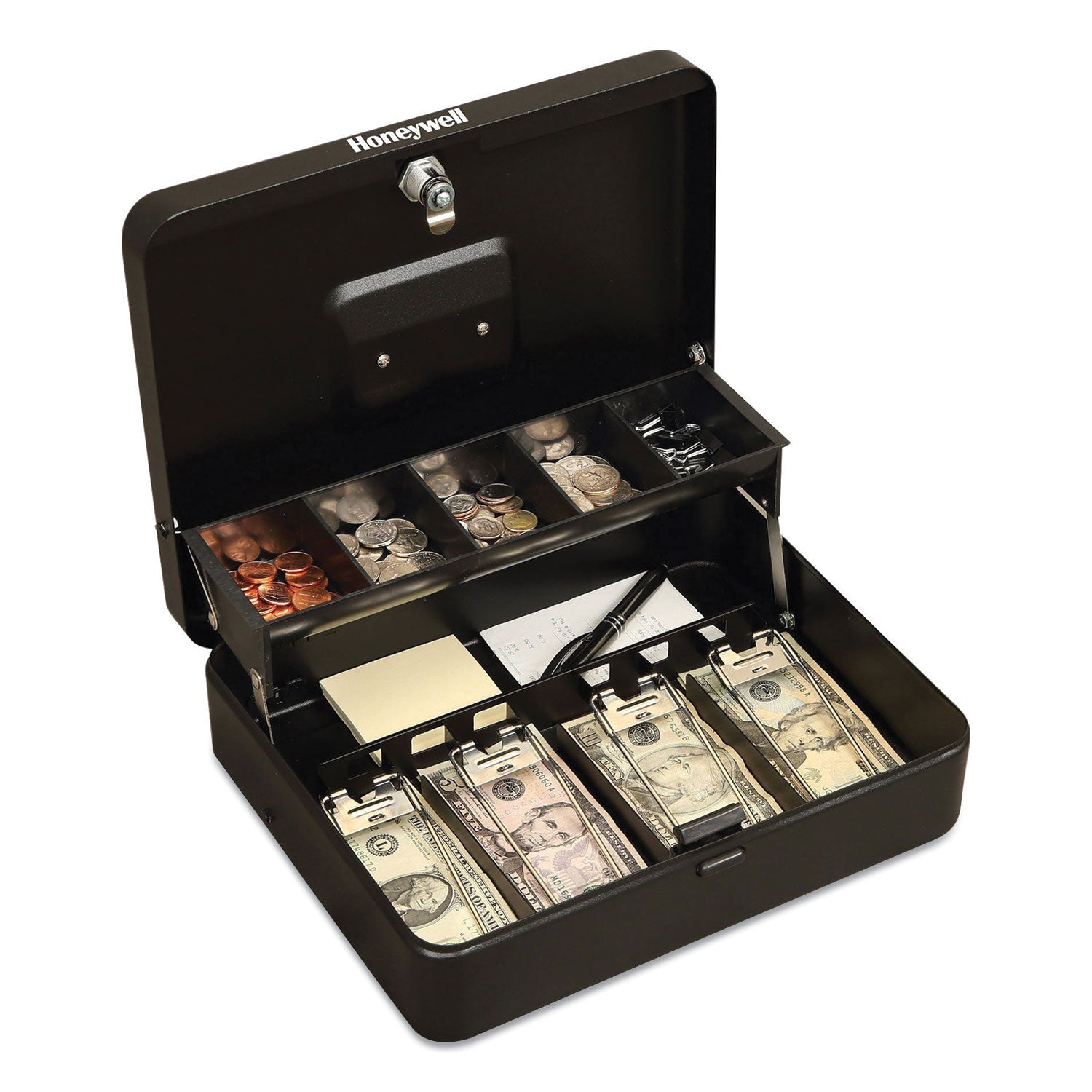 Tiered Cantilever Cash Box | Black