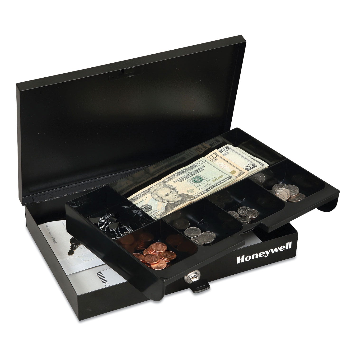 Low Profile Cash Box | Steel | Black