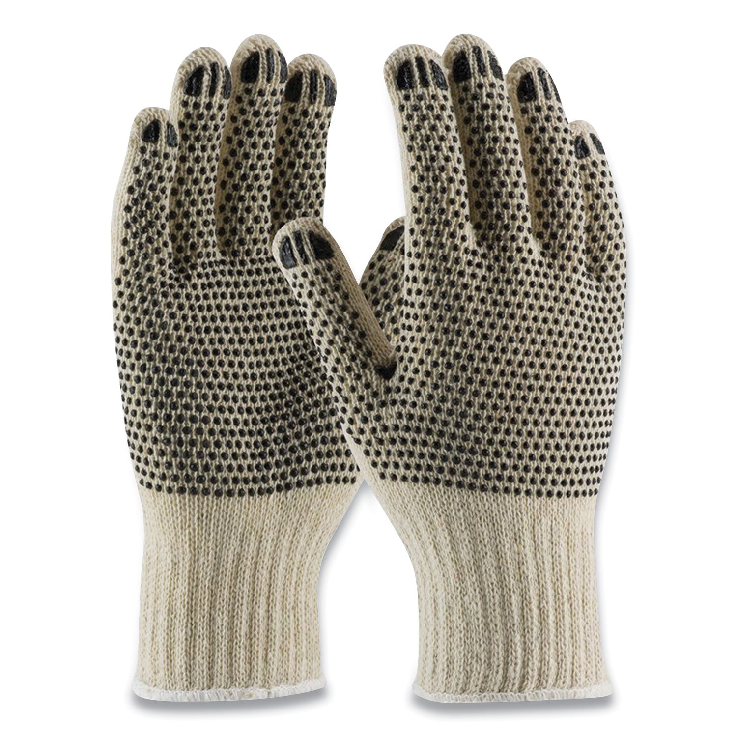 PVC-Dotted Cotton/Polyester Work Gloves | Small