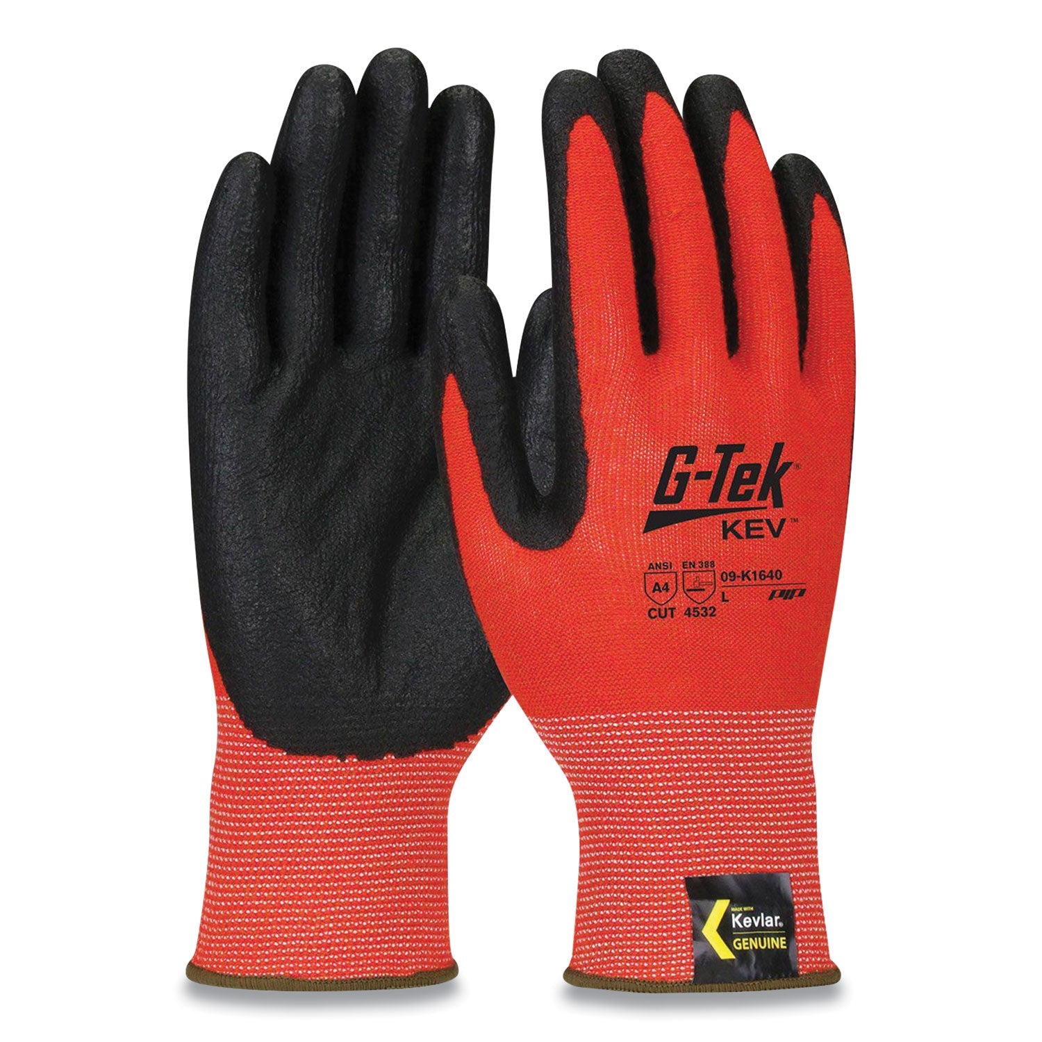 Hi-Vis Seamless Knit Kevlar Gloves | Medium