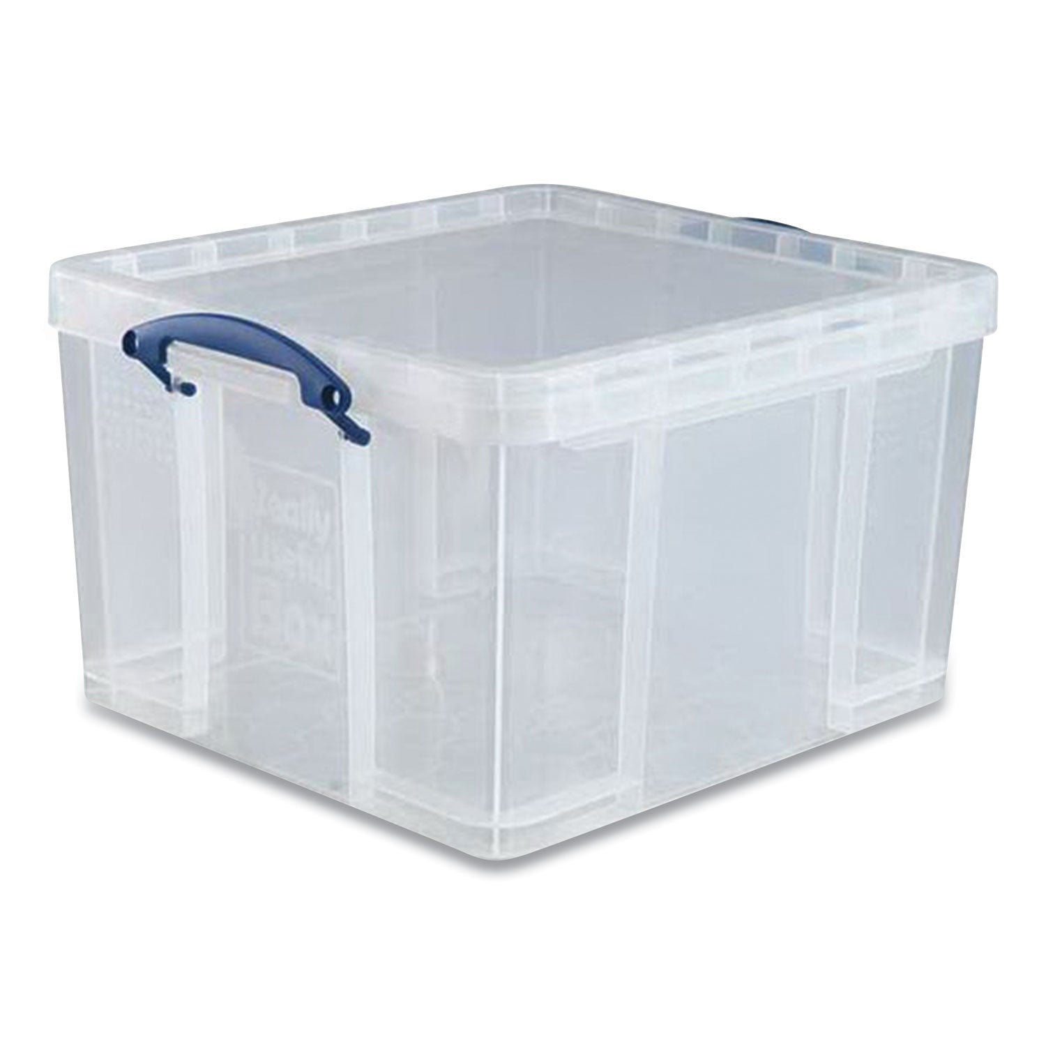 Snap-Lid Storage Bin | 11.09 Gal | Clear/Blue