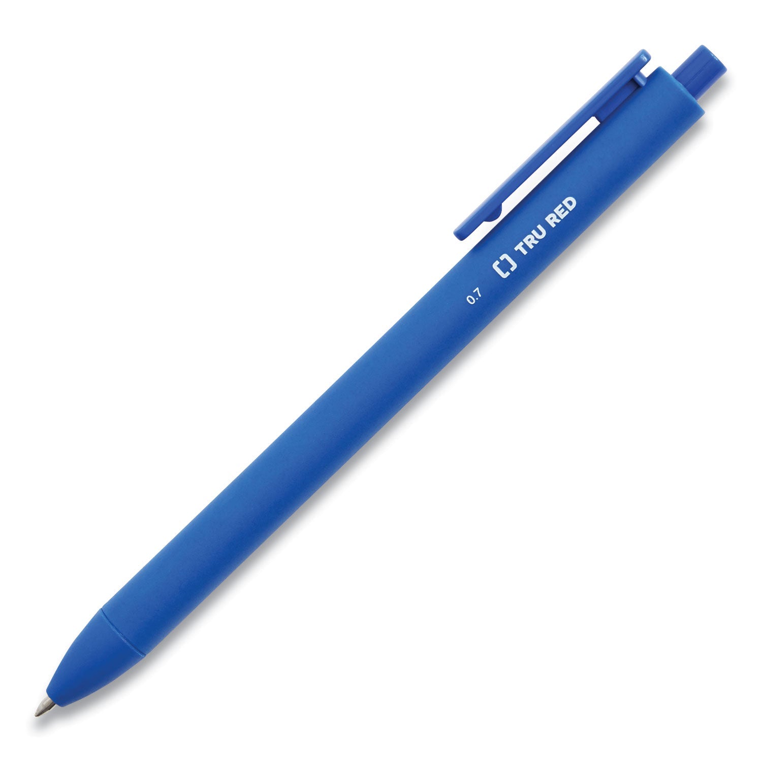 TRU RED™ Quick Dry Gel Pen, Retractable, Medium 0.7 Mm, Blue Ink, Blue Barrel, 5/pack