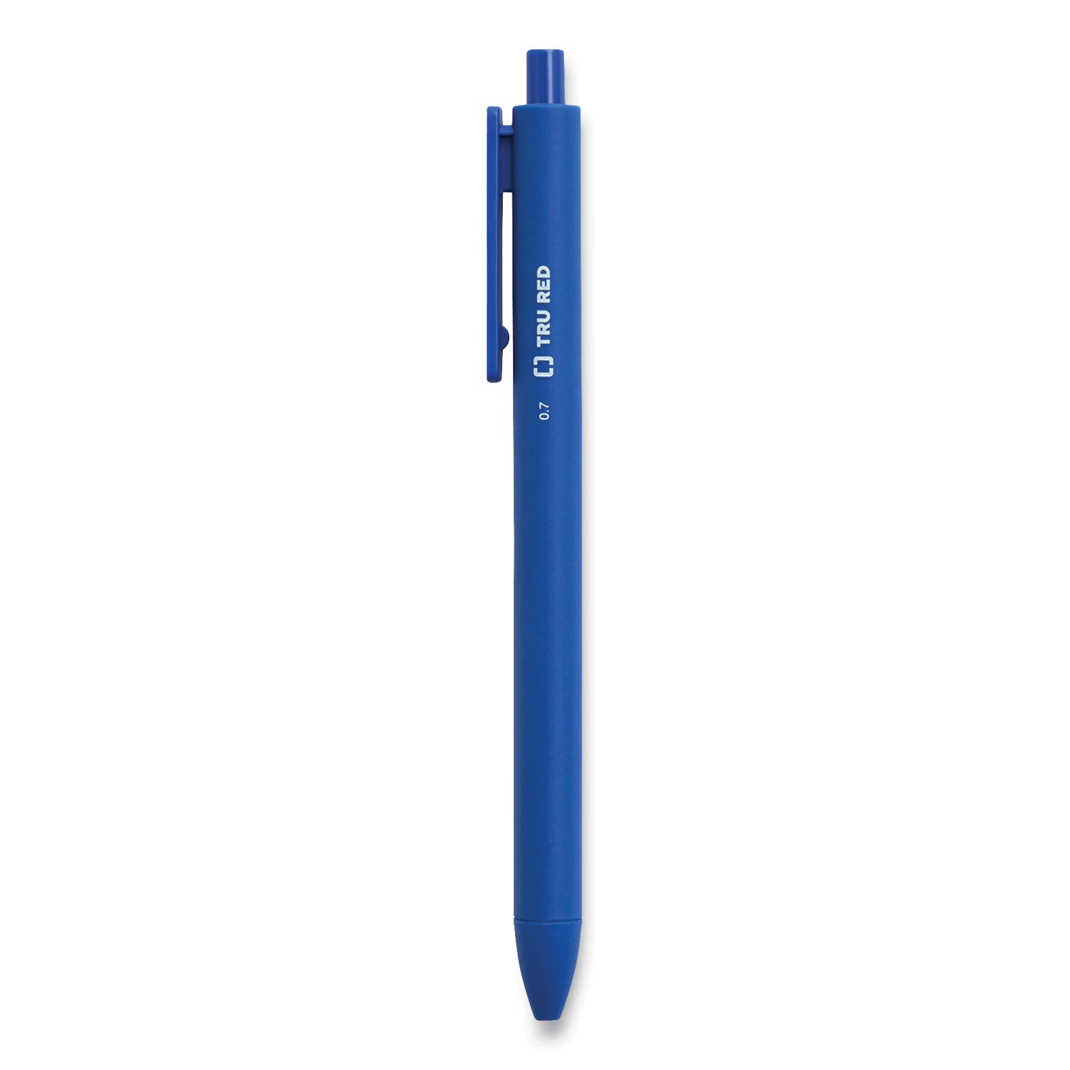 TRU RED™ Quick Dry Gel Pen, Retractable, Medium 0.7 Mm, Blue Ink, Blue Barrel, 5/pack