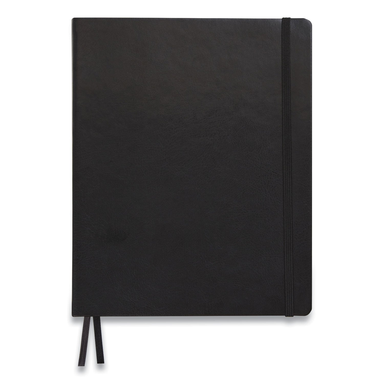 TRU RED™ Flexible-Cover Business Journal, 1-Subject, Dotted Rule, Black Cover, (128) 10 x 8 Sheets