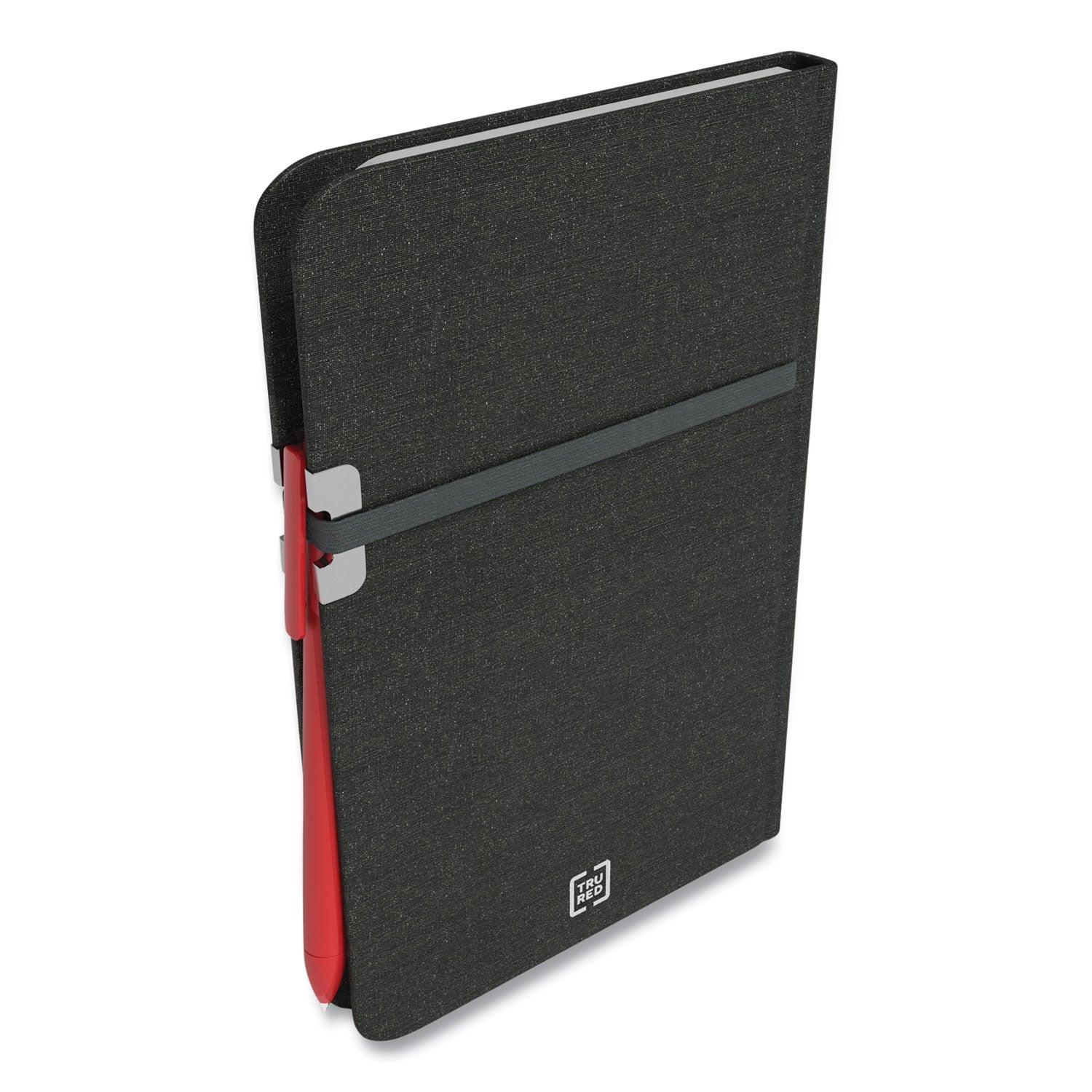 TRU RED™ Mastery Journal, 1-Subject, Narrow Rule, Black Cover, (192) 8 x 5 Sheets