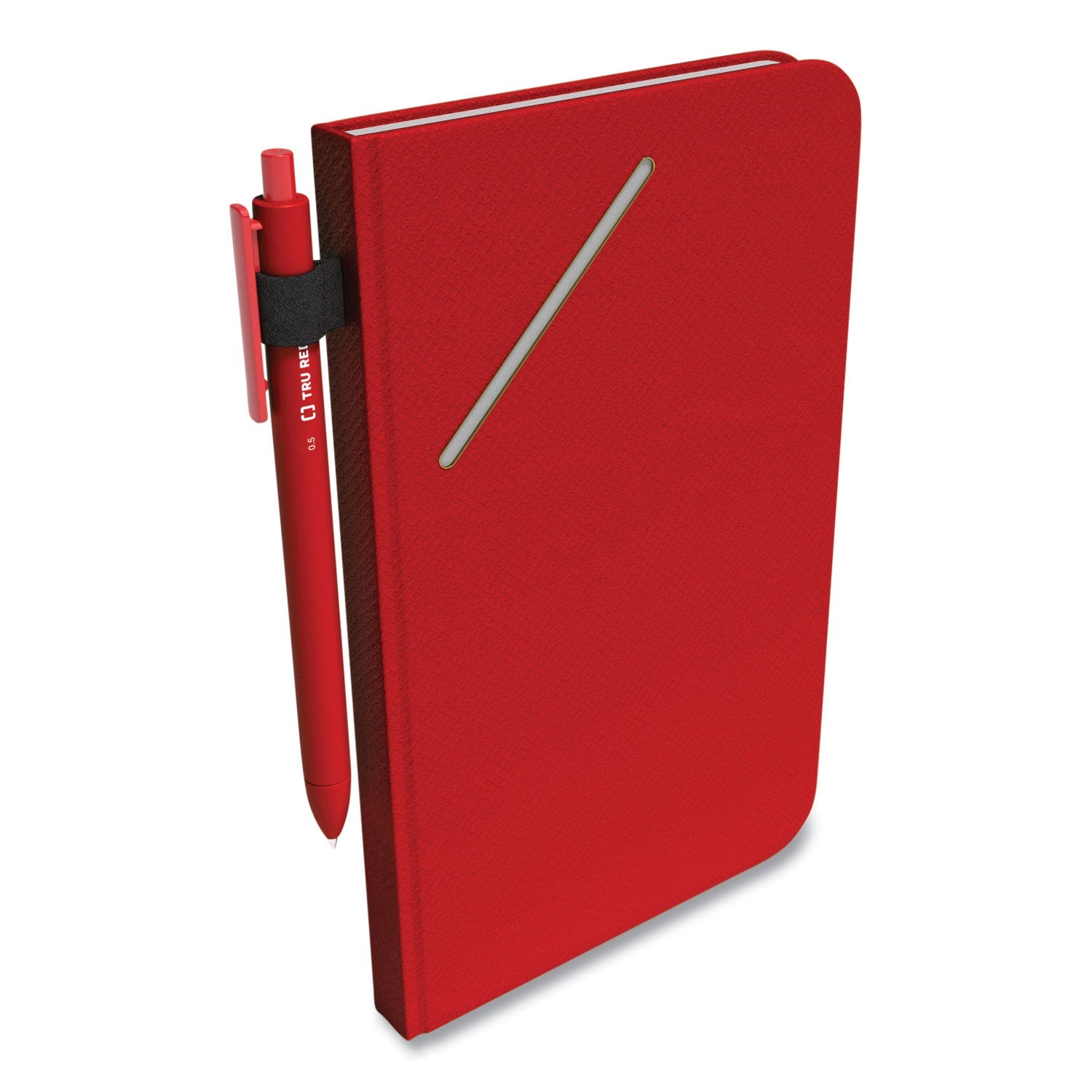 TRU RED™ Medium Starter Journal, 1-Subject, Narrow Rule, Red Cover, (192) 8 x 5 Sheets