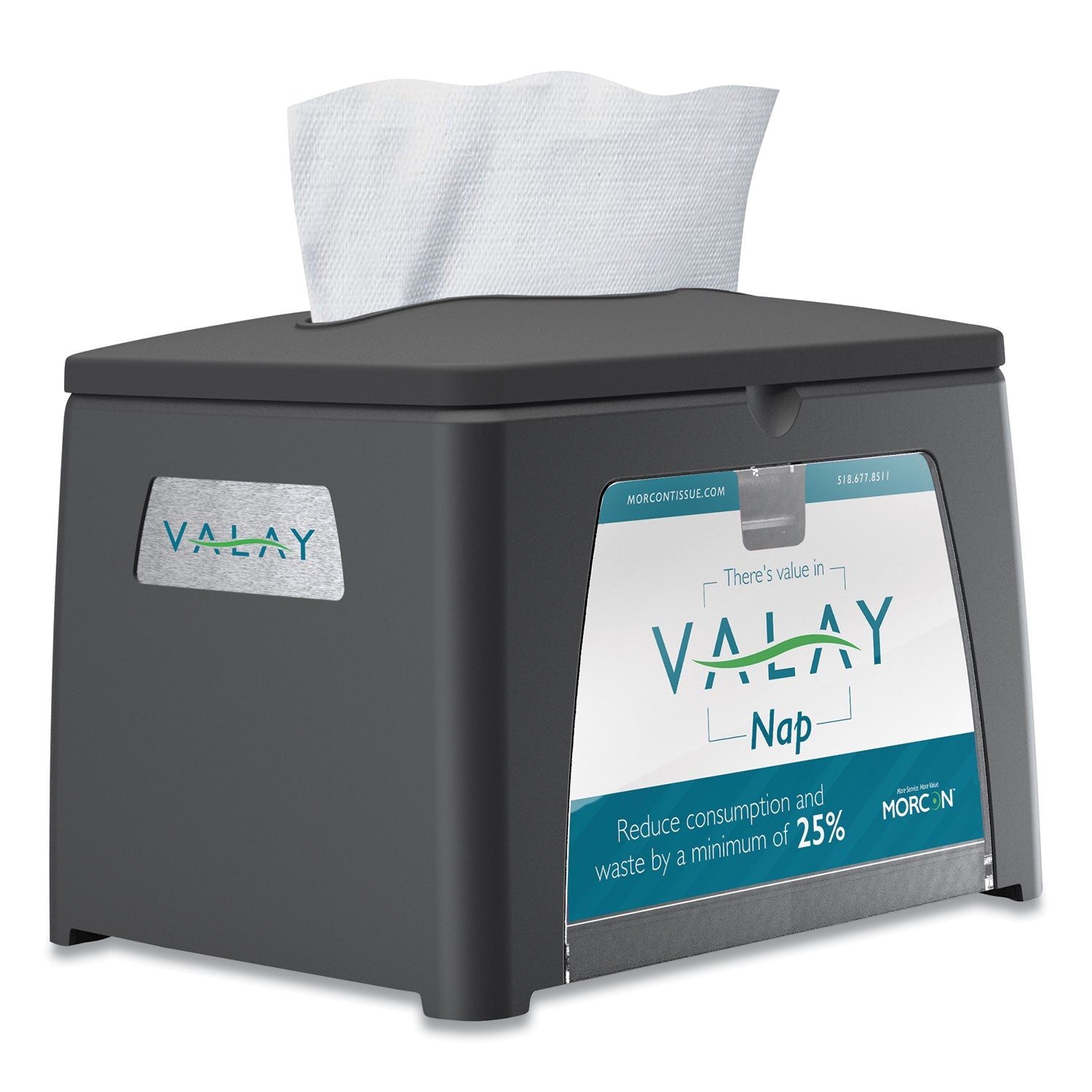 Valay Table Top Napkin Dispenser | Black