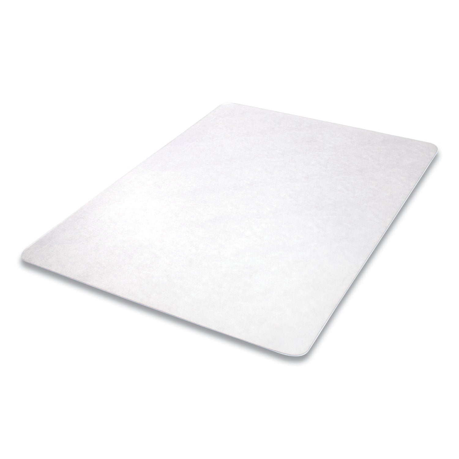deflecto® Antimicrobial Chair Mat, Medium Pile Carpet, 60 X 46, Rectangular, Clear