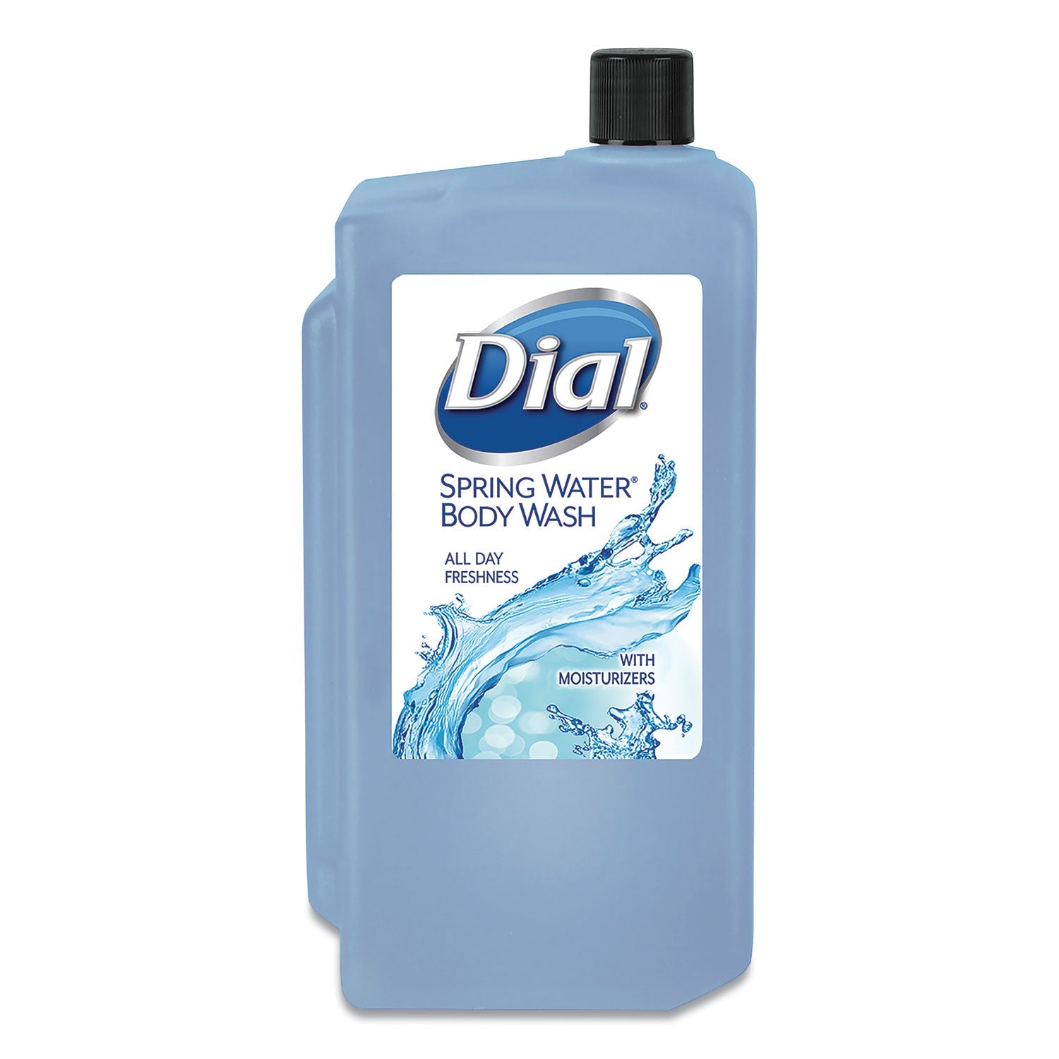 Dial® Professional Body Wash Refill for 1 L Liquid Dispenser, Spring Water Scent, 1 L, 8/Carton