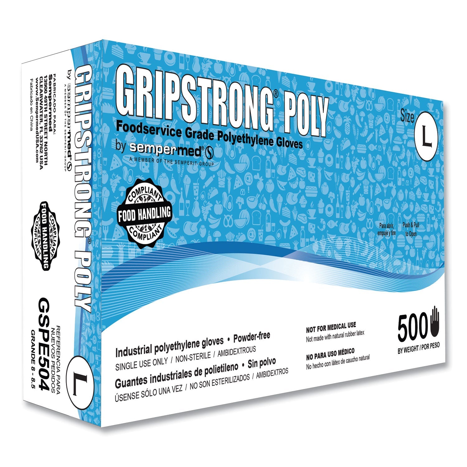 Poly Foodservice Gloves | GripStrong® Large 10k-Ct