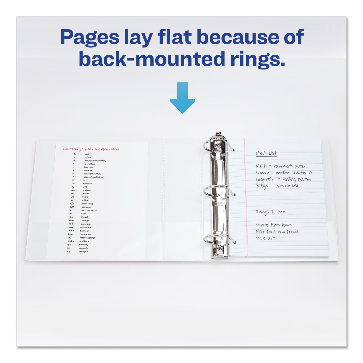 Avery® Durable View Binder With Durahinge And Slant Rings, 3 Rings, 3" Capacity, 11 X 8.5, White, 4/pack