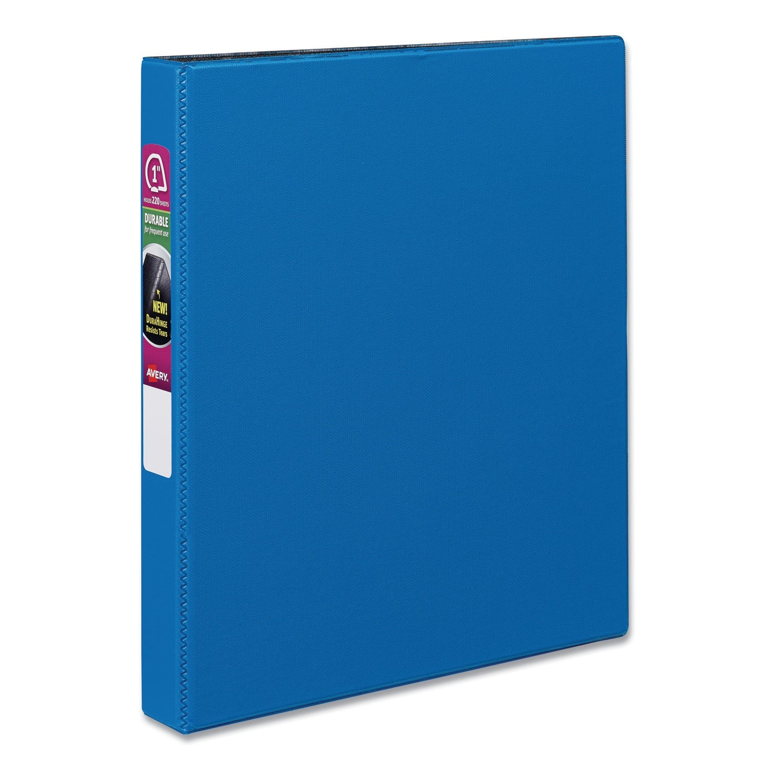 Avery® Durable Non-View Binder With Durahinge And Slant Rings, 3 Rings, 1" Capacity, 11 X 8.5, Blue
