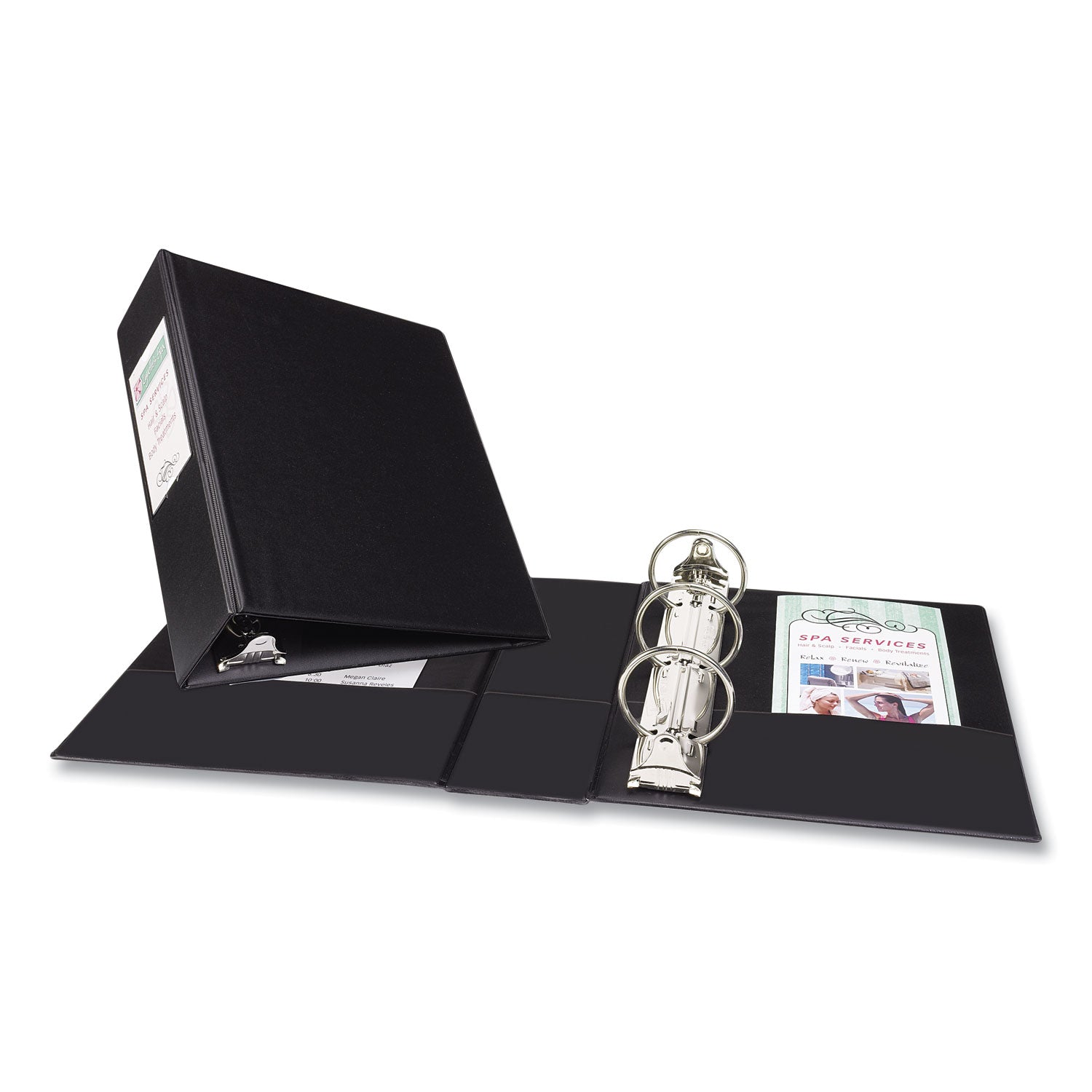 Avery® Mini Size Durable Non-View Binder With Round Rings, 3 Rings, 2" Capacity, 8.5 X 5.5, Black