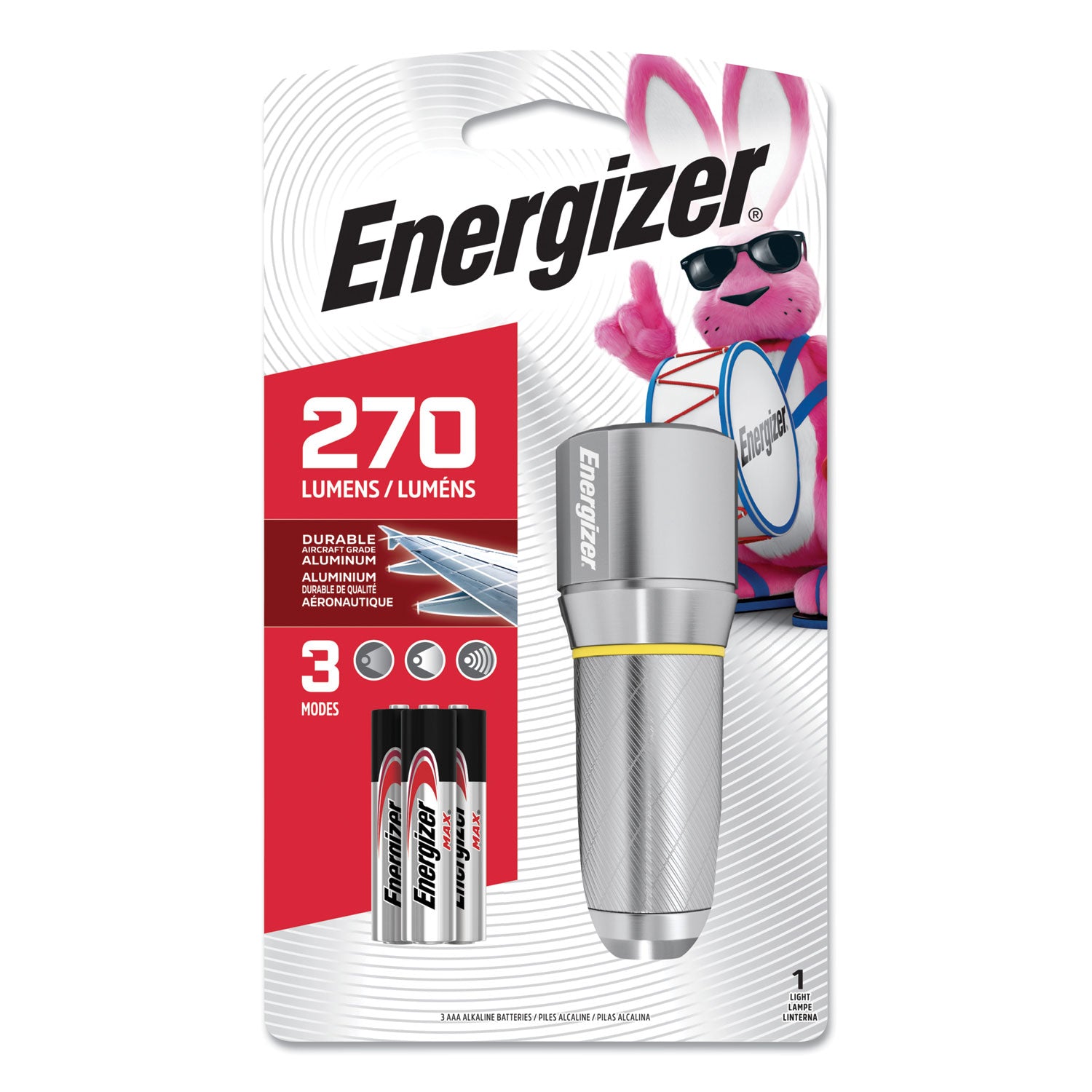 Vision HD LED Flashlight | 3 AAA Silver