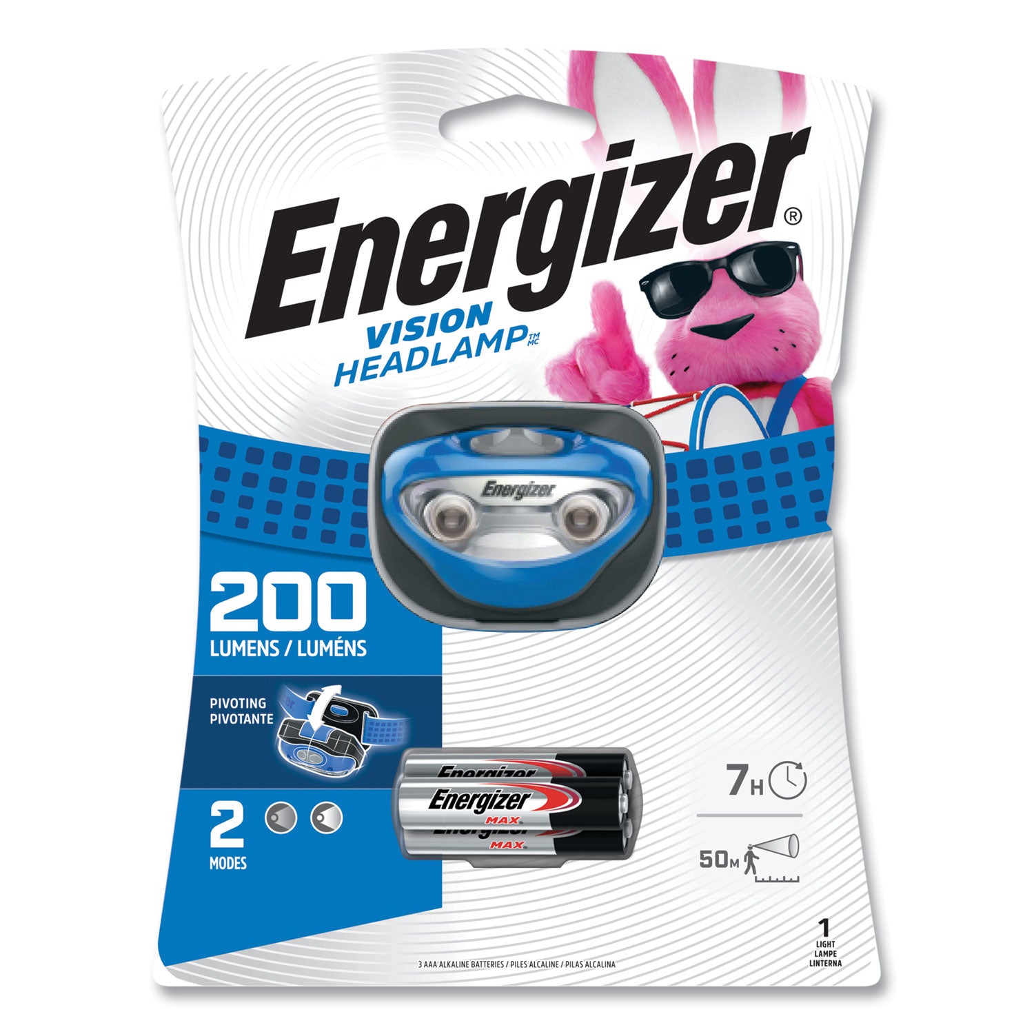 LED Headlight | 3 AAA Blue