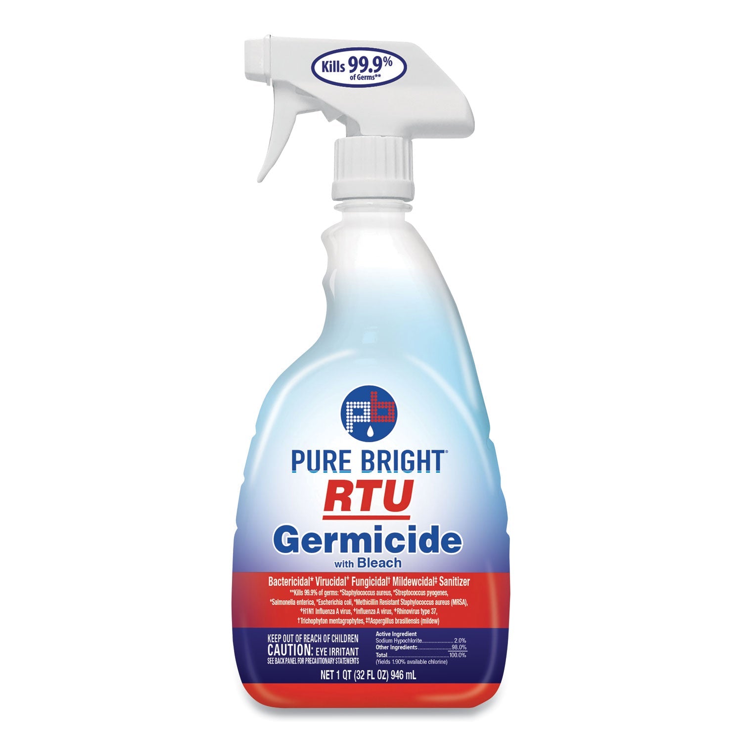 Pure Bright Germicide with Bleach | 32 Oz Spray