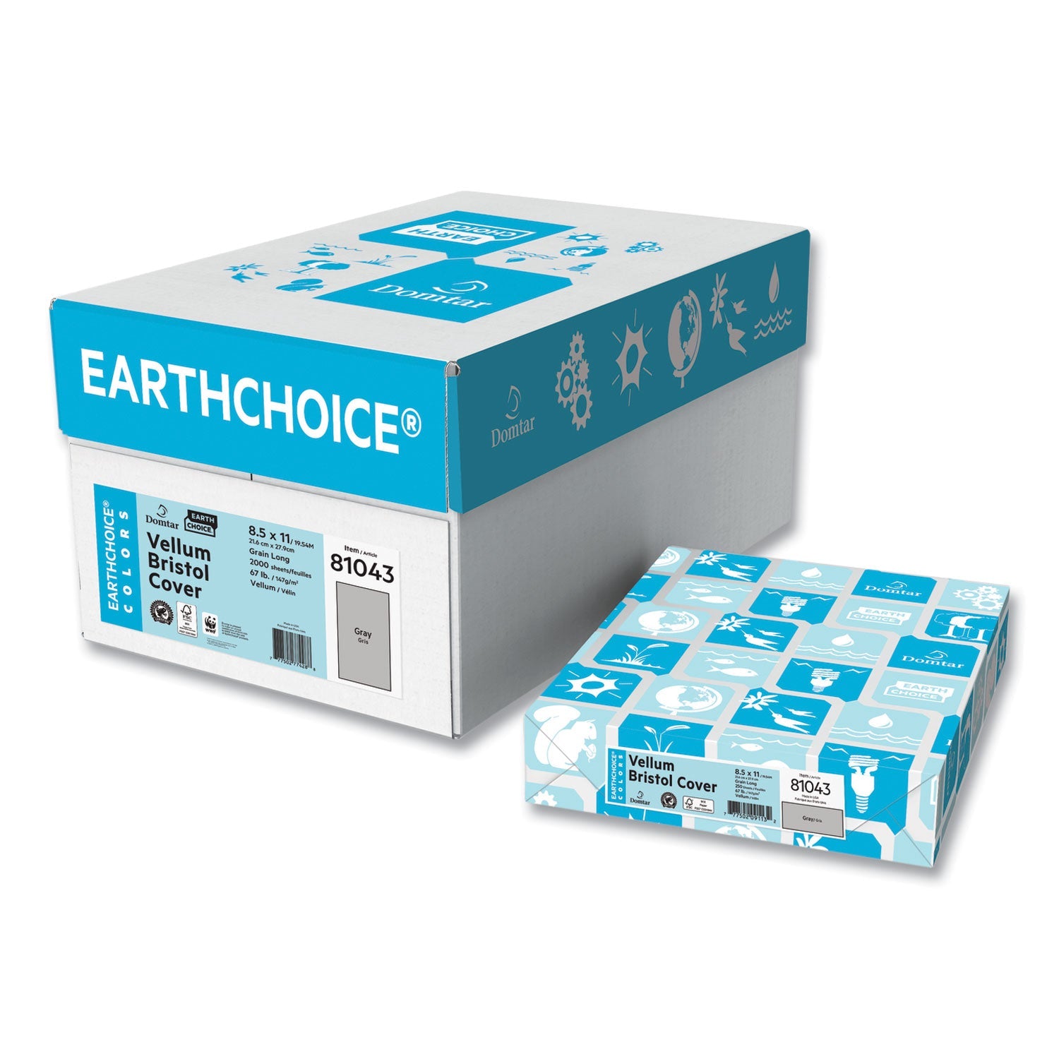 Domtar Gray Cover Stock | 67 lb 250/Pack