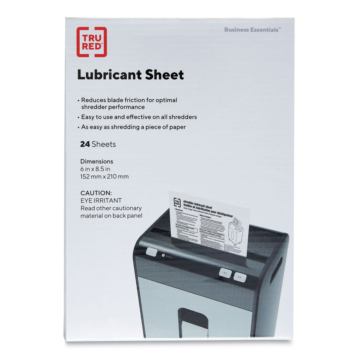TRU RED™ Shredder Lubricant Sheets, 8.5 x 6, 24 Sheets/Pack - Bloom Skins