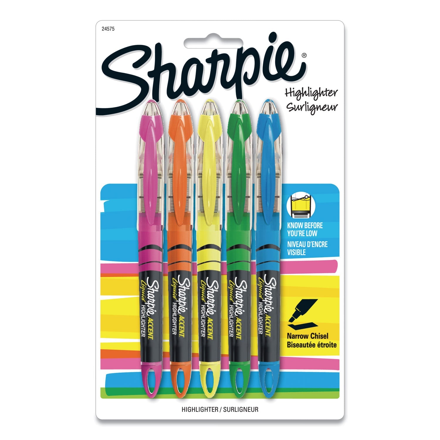 Liquid Pen Style Highlighters | Assorted, 5/Set