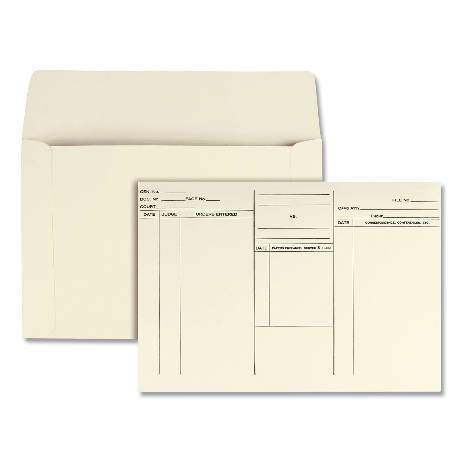 Attorney's Envelope/Transport Case File | 100/Box