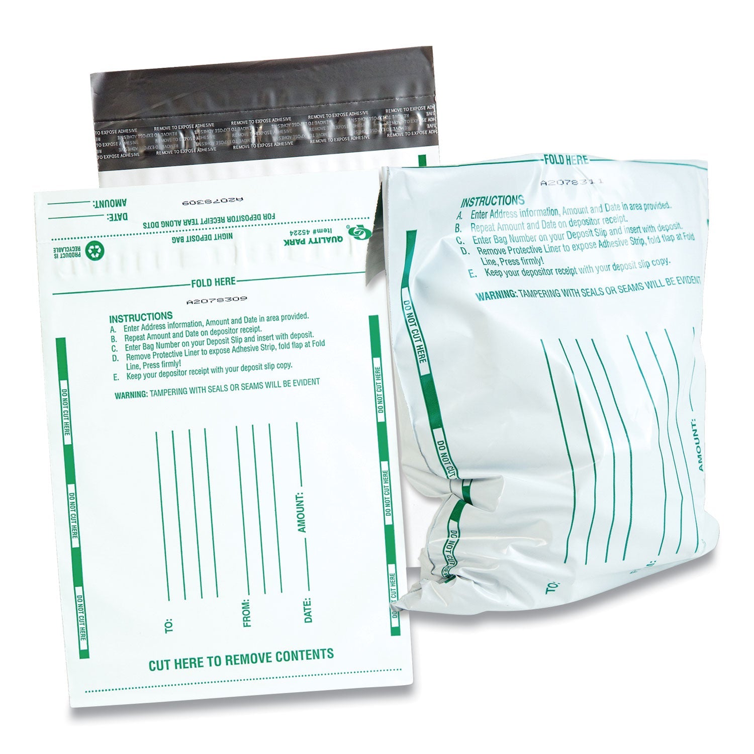 Quality Park Poly Night Deposit Bags | 100/Pack