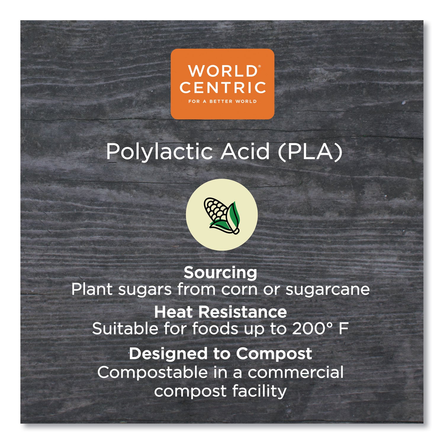 World Centric® PLA Clear Cold Cups, 12 oz, Plastic, Clear, 1,000/Carton